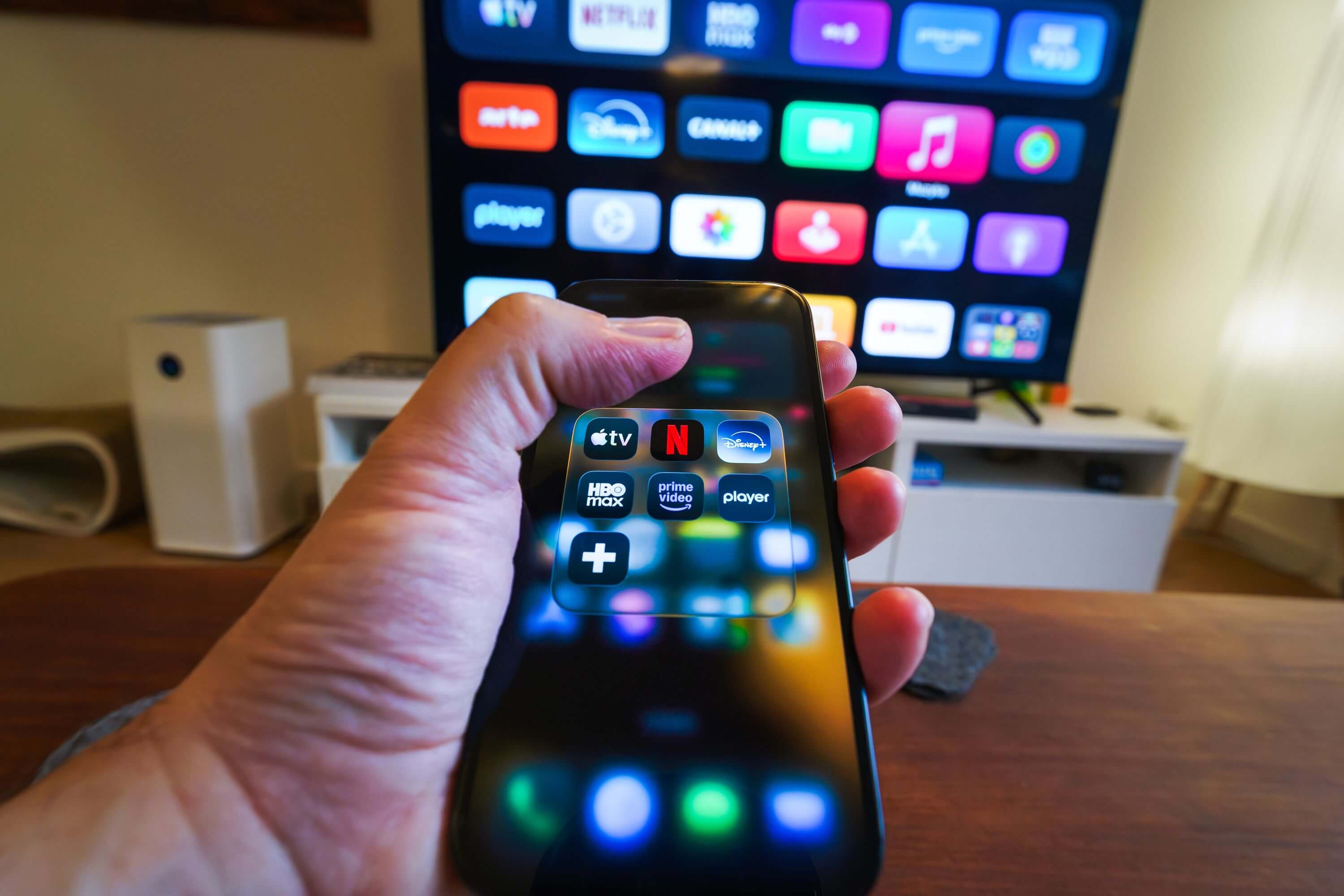 IPTV subscription running across Firestick, Android TV box, Smart TV, and mobile devices